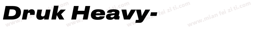 Druk Heavy字体转换